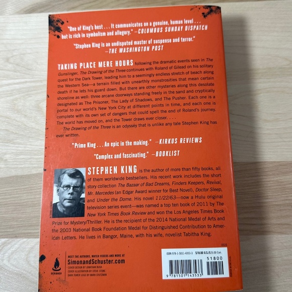 The Drawing of the Three The Dark Tower II by Stephen King Trade Paperback VGUC - Picture 2 of 2